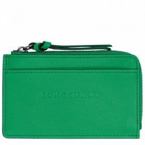 Longchamp 3D Card holder - Leather Green USA | 30034HCV129-