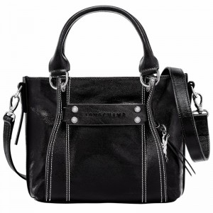 Longchamp 3D S Handbag - Leather Bag Black | 10197HEX001