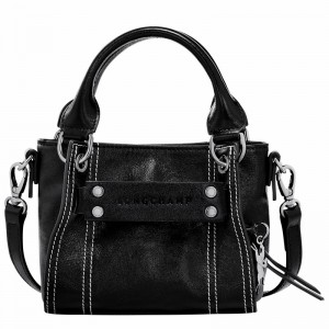 Longchamp 3D XS Handbag - Leather Bag Black | 10254HEX001