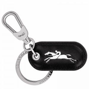 Longchamp Box-Trot Key rings - Leather Black USA | 36043HAU001