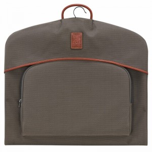 Longchamp Boxford Garment cover - Recycled canvas Brown USA | L1347080042-