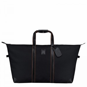 Longchamp Boxford L Travel bag - Recycled canvas Black USA | L1223080001-