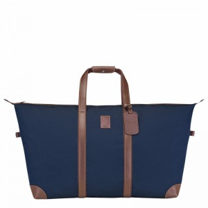 Longchamp Boxford L Travel bag - Recycled canvas Blue USA | L1223080127