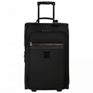 Longchamp Boxford M Suitcase - Recycled canvas Black USA | L1429080001-