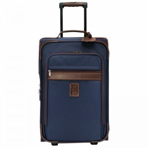 Longchamp Boxford M Suitcase - Recycled canvas Blue USA | L1429080127-