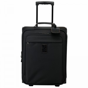 Longchamp Boxford S Suitcase - Recycled canvas Black USA | L1422080001-