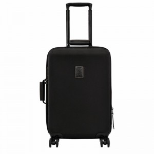 Longchamp Boxford S Suitcase - Recycled canvas Black USA | 24017080001-