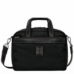 Longchamp Boxford S Travel bag - Recycled canvas Black USA | L1658080001