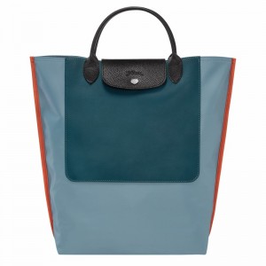 Longchamp Cabas M Tote bag - Canvas Blue USA | 10264093427-