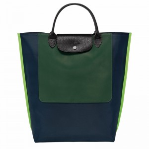 Longchamp Cabas M Tote bag - Canvas Navy USA | 10264093006-