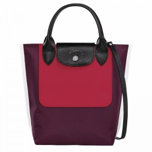 Longchamp Cabas XS Tote bag - Canvas Burgundy USA | 10263093009