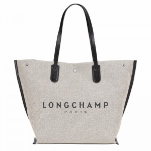 Longchamp Essential L Tote bag - Canvas White USA | 10090HSG037