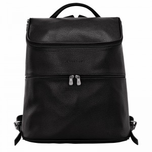 Longchamp Le FOULONNÉ Backpack - Leather Black USA | L1617021047