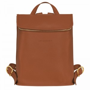 Longchamp Le FOULONNÉ Backpack - Leather Caramel USA | 10195021121