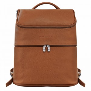 Longchamp Le FOULONNÉ Backpack - Leather Caramel USA | L1617021F72