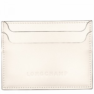 Longchamp Le FOULONNÉ Card holder - Leather White USA | L3218HFI037