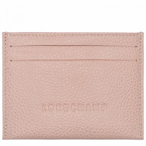 Longchamp Le FOULONNÉ Cardholder - Leather Beige USA | L3218021542