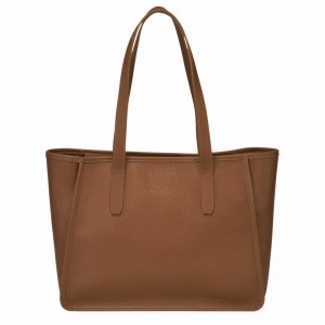 Longchamp Le FOULONNÉ L Tote bag - Leather Caramel USA | 10190021121