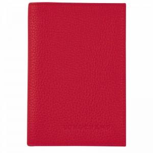 Longchamp Le FOULONNÉ Passport cover - Leather Red USA | L3416021C39-