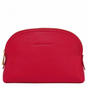 Longchamp Le FOULONNÉ Pouch - Leather Red USA | L2527021C39-