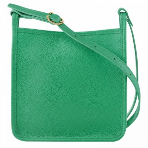 Longchamp Le FOULONNÉ S Crossbody bag - Leather Green USA | 10138021129