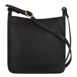 Longchamp Le FOULONNÉ S Crossbody bag - Leather Black USA | 10138021001