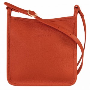 Longchamp Le FOULONNÉ S Crossbody bag - Leather Orange USA | 10138021685