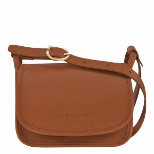 Longchamp Le FOULONNÉ S Crossbody bag - Leather Caramel USA | 10134021121