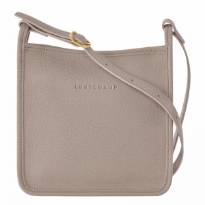 Longchamp Le FOULONNÉ S Crossbody bag - Leather Grey USA | 10138021P55