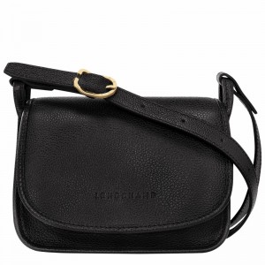 Longchamp Le FOULONNÉ S Crossbody bag - Leather Black USA | 10134021001