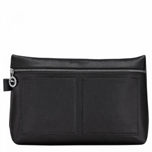 Longchamp Le FOULONNÉ Toiletry case - Leather Black USA | 24023021047-