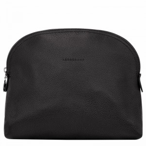 Longchamp Le FOULONNÉ Toiletry case - Leather Black USA | L1047021047-