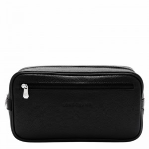 Longchamp Le FOULONNÉ Toiletry case - Leather Black USA | L1034021047-