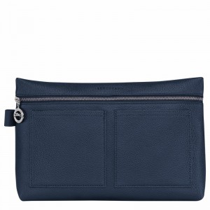 Longchamp Le FOULONNÉ Toiletry case - Leather Navy USA | 24023021556-