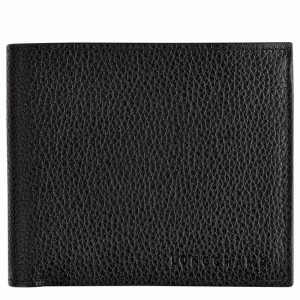 Longchamp Le FOULONNÉ Wallet - Leather Black USA | L3508021047-