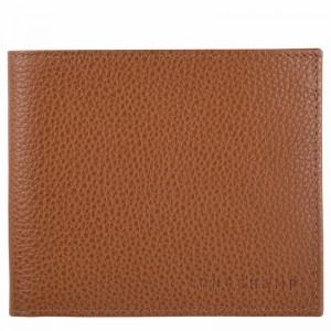 Longchamp Le FOULONNÉ Wallet - Leather Caramel USA | L3508021F72-