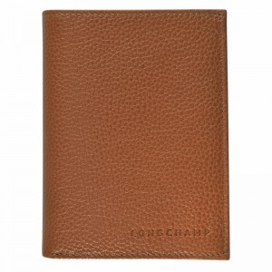 Longchamp Le FOULONNÉ Wallet - Leather Caramel USA | L3528021F72