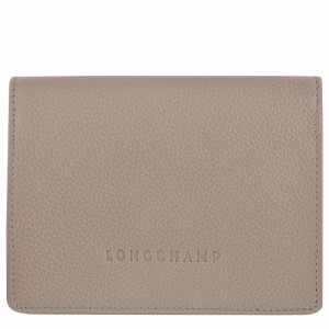 Longchamp Le FOULONNÉ Wallet - Leather Grey USA | 30021021P55-