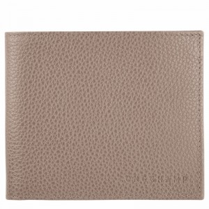 Longchamp Le FOULONNÉ Wallet - Leather Grey USA | L3508021F78