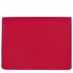 Longchamp Le FOULONNÉ Wallet - Leather Red USA | 30021021C39-