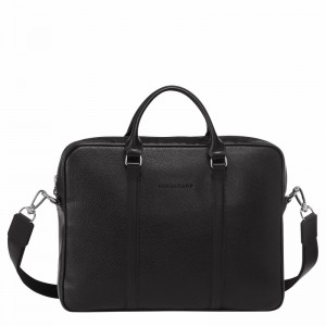 Longchamp Le FOULONNÉ XS Briefcase - Leather Black USA | L2121021047