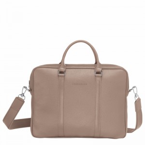 Longchamp Le FOULONNÉ XS Briefcase - Leather Grey USA | L2121021F78