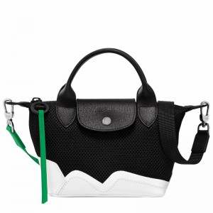 Longchamp Le Pliage Collection XS Handbag - Canvas Black USA | L1500HFF001