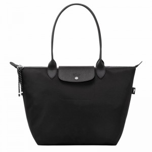 Longchamp Le Pliage Energy L Tote bag - Recycled canvas Black USA | L1899HSR001