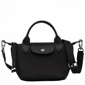 Longchamp Le Pliage Energy XS Handbag - Recycled canvas Black USA | L1500HSR001-