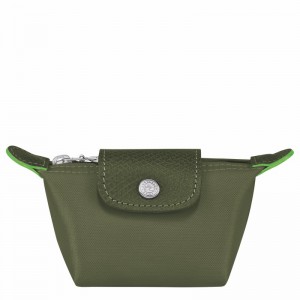 Longchamp Le Pliage Green Coin purse - Recycled canvas Green USA | 30016919479