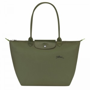 Longchamp Le Pliage Green L Tote bag - Recycled canvas Green USA | L1899919479