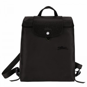 Longchamp Le Pliage Green M Backpack - Recycled canvas Black USA | L1699919001-