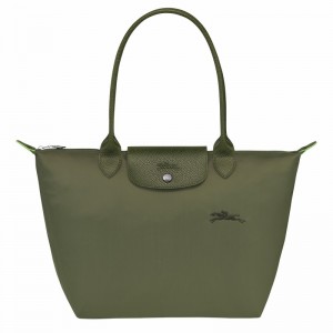 Longchamp Le Pliage Green M Tote bag - Recycled canvas Green USA | L2605919479