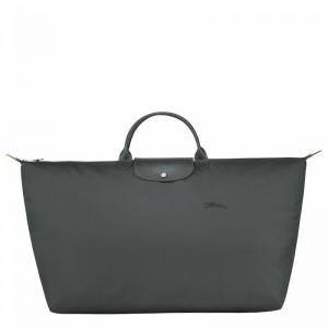 Longchamp Le Pliage Green M Travel bag - Recycled canvas Deep Grey USA | L1625919P66-